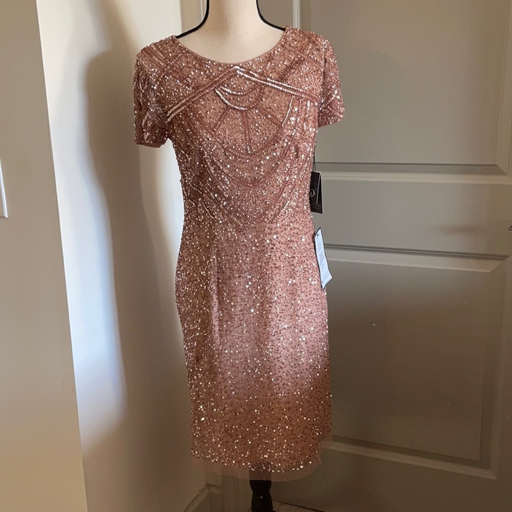 Adrianna Papell sequined dress